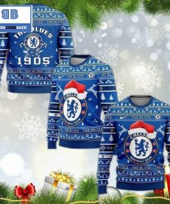 the blues chelsea football club ugly christmas 3d sweater 2 4wx80