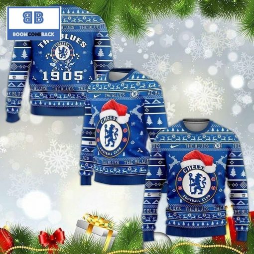 The Blues Chelsea Football Club Ugly Christmas 3D Sweater