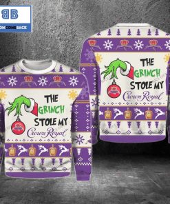 the grinch stole my crown royal christmas 3d sweater 2 tt3c7