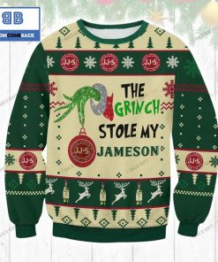 the grinch stole my jameson irish whiskey christmas 3d sweater 3 7LY0T