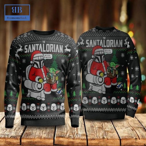 The Santalorian Black Ugly Christmas Sweater