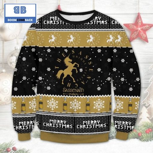 The Sassenach Blended Scotch Whisky Ugly Christmas Sweater