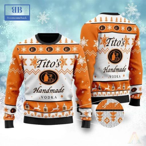 Tito’s Handmade Vodka Ver 2 Ugly Christmas Sweater