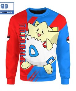 Togepi Pokemon Anime Christmas 3D Sweatshirt
