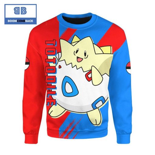 Togepi Pokemon Anime Christmas 3D Sweatshirt