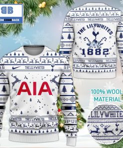 tottenham hotspur fc the lilywhites since 1882 christmas 3d ugly sweater 2 wTSuF