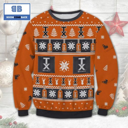 Tx Whiskey Christmas 3D Sweater