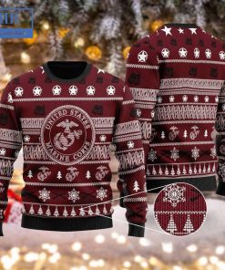 us marine corps ver 2 ugly christmas sweater 3 25IIr