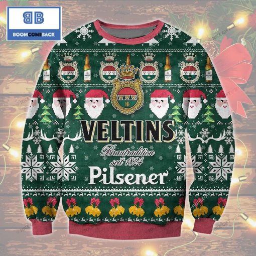 Veltins Beer Christmas Pattern Custom 3D Sweater