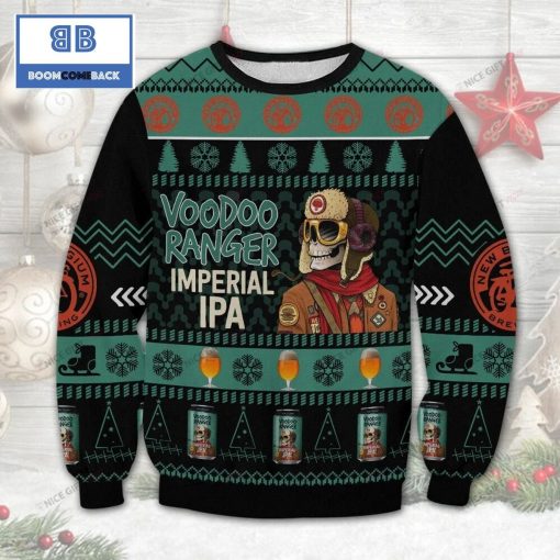 Voodoo Ranger Imperial IPA Skull Pilot Christmas 3D Sweater