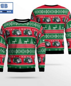 Waste Management Mack Front Loader Ugly Christmas Sweater