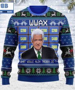 WWAX What Woule Alex Trebek Do Knitted Sweater