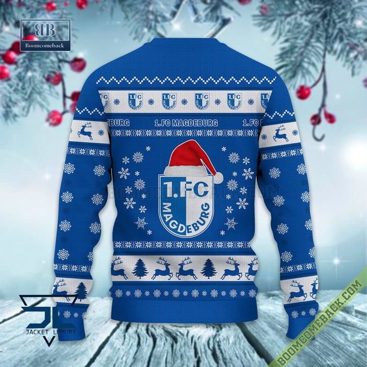 1. FC Magdeburg Ugly Christmas Sweater 2 Bundesliga Xmas Jumper