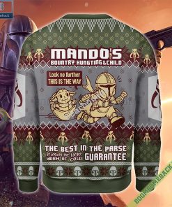 Baby Yoda x Mandalorian Mando’S Bounty Hunting Ugly Christmas Sweater 3