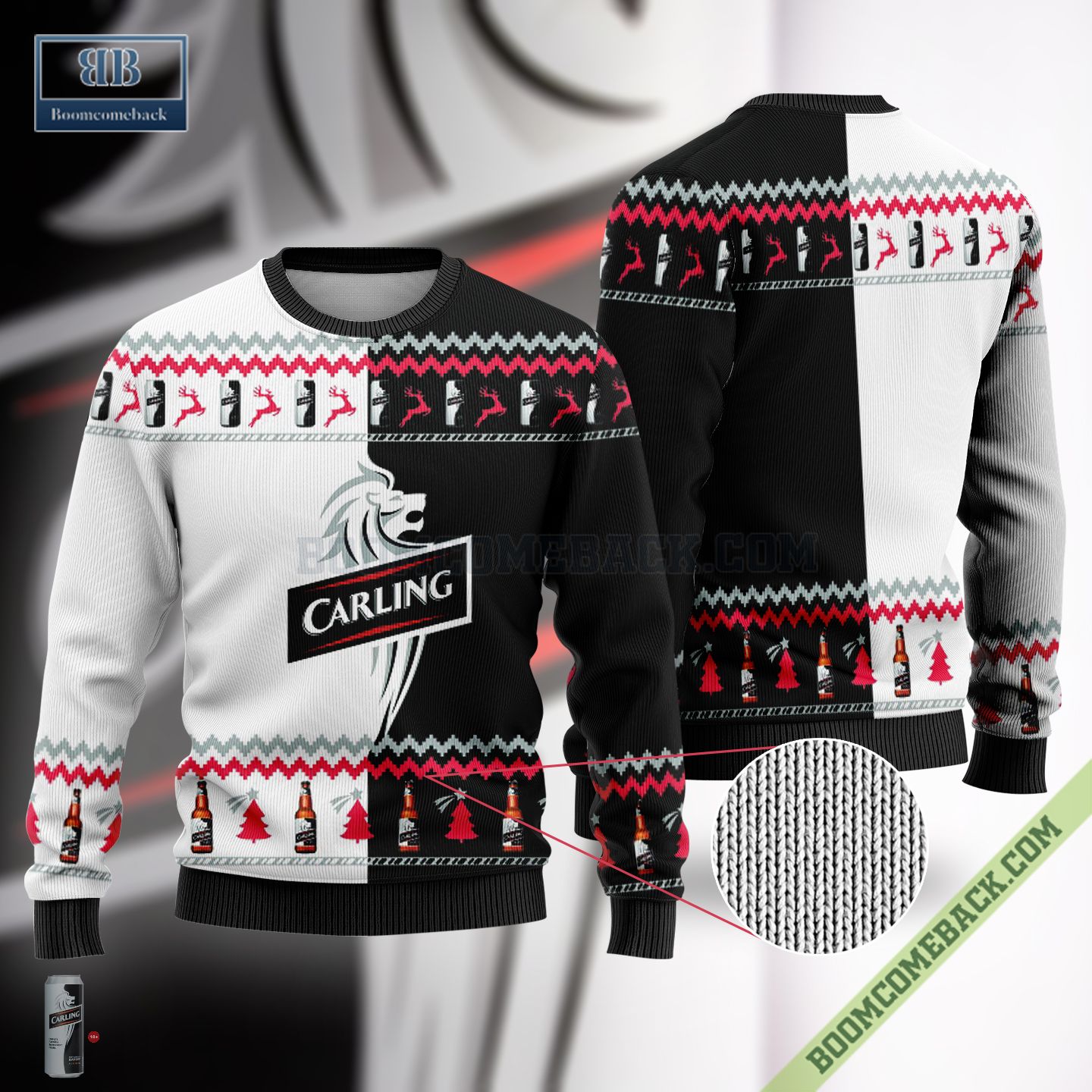 Carling Ice Beer Ugly Christmas Sweater