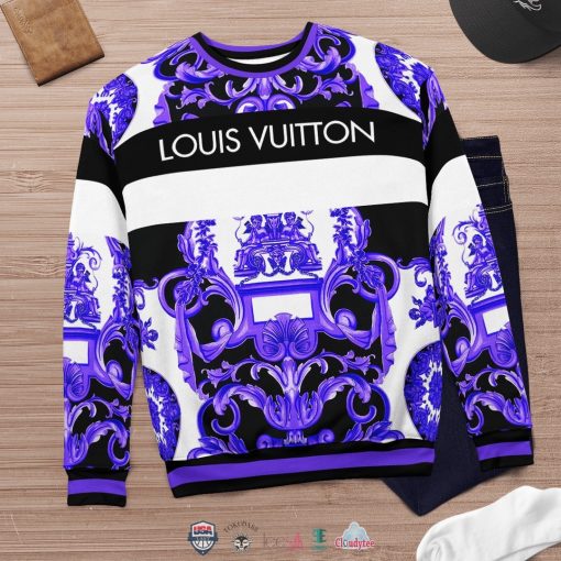 Louis Vuitton Royal Texture 3D Ugly Sweater