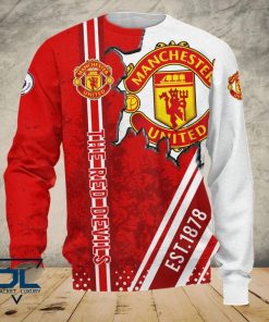 Manchester United The Red Devils 3D Hoodie Zip Hoodie Bomber T-Shirt 4