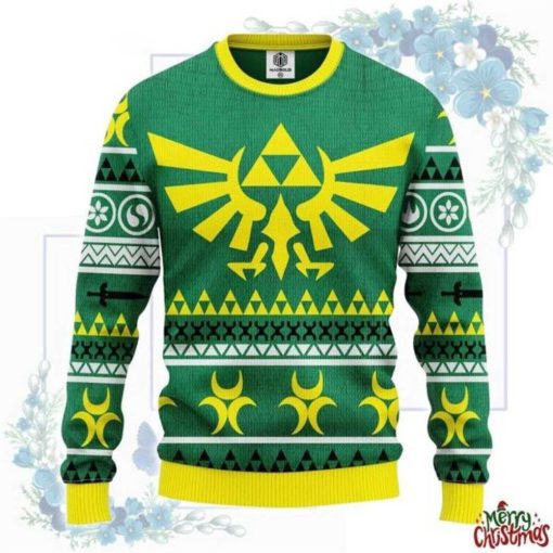 The Legend Of Zelda Symbol Green Ugly Christmas Sweater