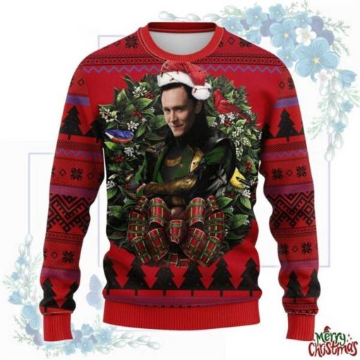 Tom Hiddleston Loki Christmas Circle Ugly Christmas Sweater