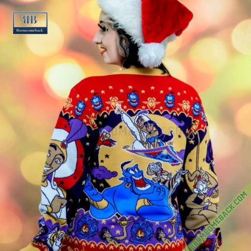 Aladdin Christmas Wishes 3D Ugly Sweater Gift For Adult And Kid