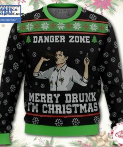 Archer Sterling Archer Danger Zone Merry Drunk Black Christmas Sweater