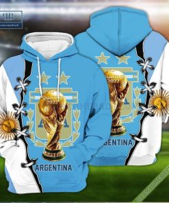 Argentina Flag National Soccer Team World Cup 2022 3D Hoodie T-Shirt