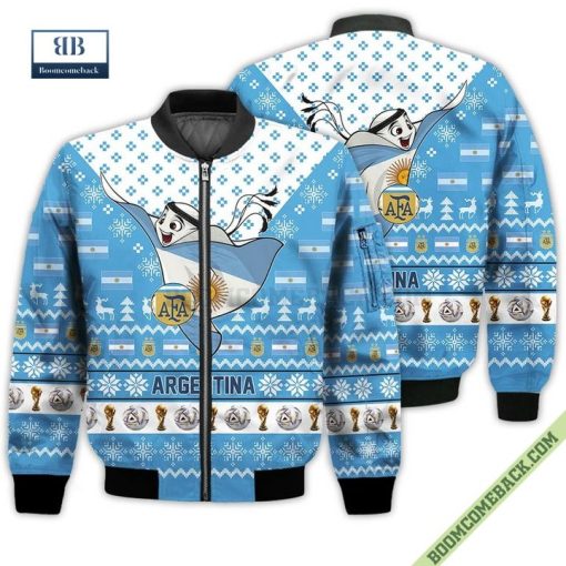 Argentina World Cup 2022 Mascot Ugly Christmas Sweater Hoodie T-Shirt