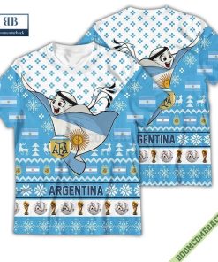 argentina world cup 2022 mascot ugly christmas sweater hoodie t shirt 17 6EUY1
