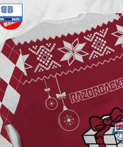 arkansas razorbacks funny ugly christmas sweater 4 fT49H
