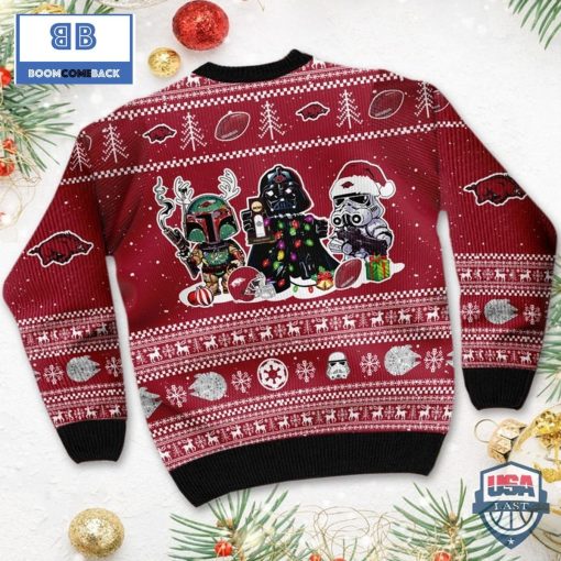 Arkansas Razorbacks NCAA Star Wars Ugly Sweater