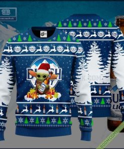 Baby Yoda Hug Busch Light Ugly Christmas Sweater
