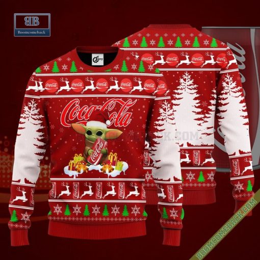 Baby Yoda Hug Coca Cola Ugly Christmas Sweater