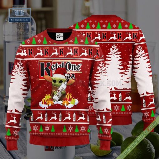 Baby Yoda Hug Ketel One Ugly Christmas Sweater