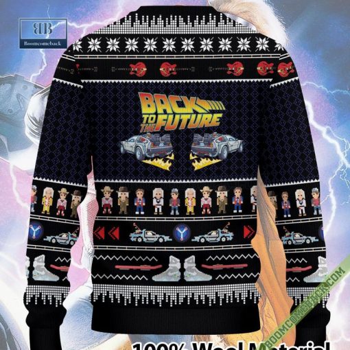 Back To The Future Christmas 3D Ugly Sweater