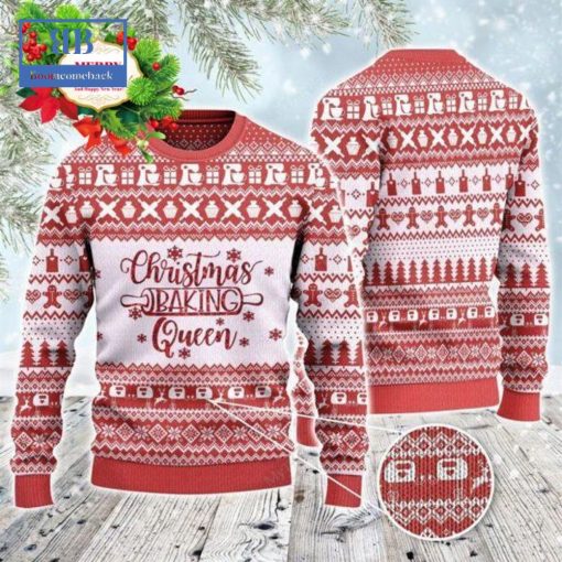Baker Christmas Baking Queen Ugly Christmas Sweater