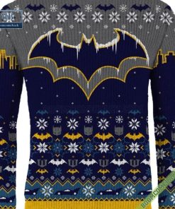 batman logo pattern ugly christmas sweater gift for adult and kid 7 yyFHY