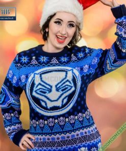black panther wakanda forever 3d ugly christmas sweater gift for adult and kid 5 EGxvr