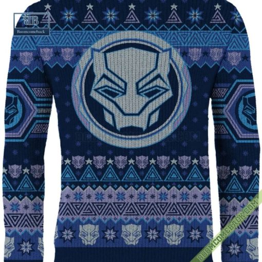 Black Panther Wakanda Forever 3D Ugly Christmas Sweater Gift For Adult And Kid
