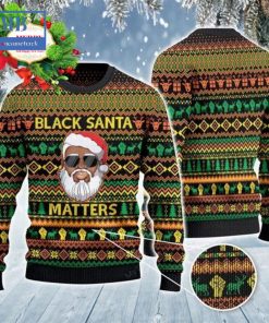 Black Santa Matters Ugly Christmas Sweater