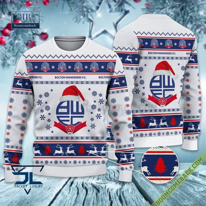 Bolton Wanderers FC Trending Ugly Christmas Sweater