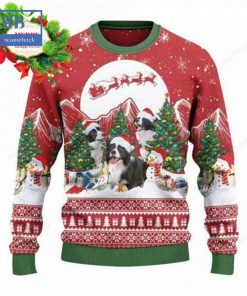 border collie christmas tree snowman ugly christmas sweater 3 U3Qum