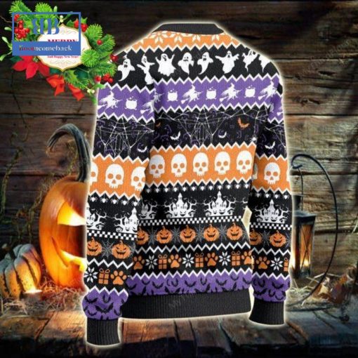 Border Collie Halloween Night Ugly Christmas Sweater