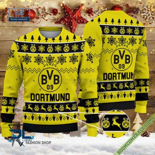 Borussia Dortmund Xmas Sweatshirt Ugly Christmas Sweater