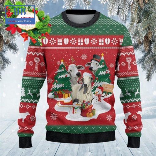 Brahman Christmas Tree Snowman Ugly Christmas Sweater