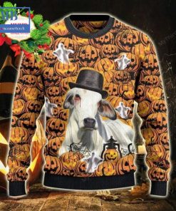 brahman halloween pumpkin ugly christmas sweater 3 4P2Sq