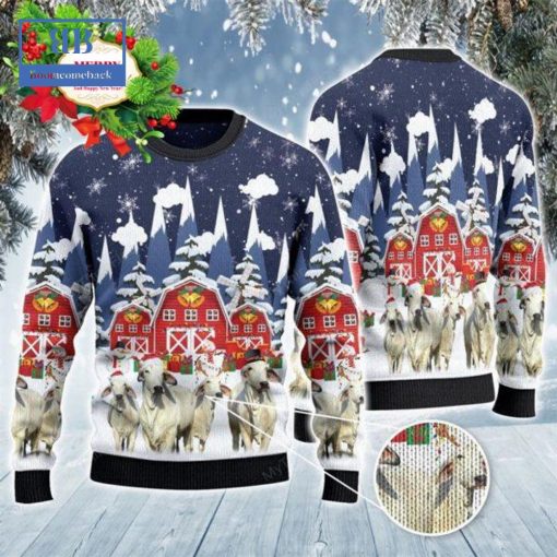 Brahman Snow Farm Ugly Christmas Sweater