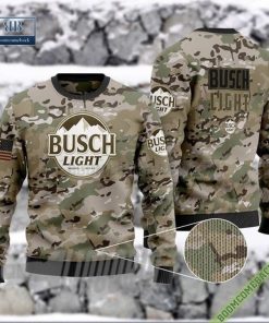 Bud Light American Camouflage 3D Ugly Christmas Sweater