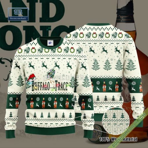 Buffalo Trace Santa Hat Christmas Ugly Christmas Sweater Hoodie Zip Hoodie Bomber Jacket