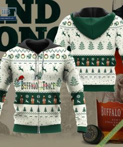 buffalo trace santa hat christmas ugly christmas sweater hoodie zip hoodie bomber jacket 3 N1bBS