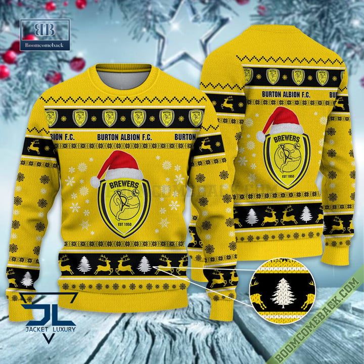 Burton Albion FC Trending Ugly Christmas Sweater